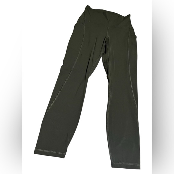 Lululemon Olive Green High-Waisted Leggings - Picture 1 of 4
